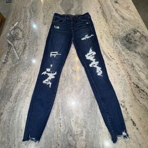 American Eagle 8 Women's Skinny Distressed High Waist